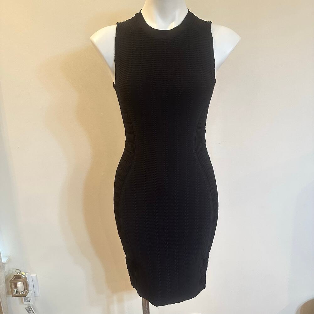 Rag & Bone Black Bandage Dress sz S Black Bodycon date night dress